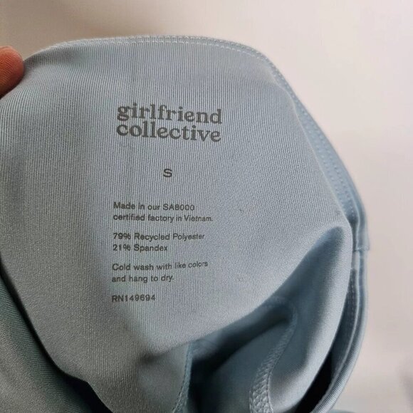 Girlfriend Collective #4008 Blue Compressive High-Rise Legging Size Small - Picture 6 of 7